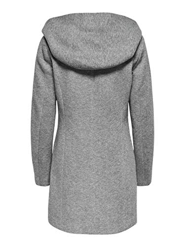 Only onlSEDONA Coat OTW Noos Abrigo, Gris (Light Grey Melange), 44 (Talla del Fabricante: XX-Large) para Mujer