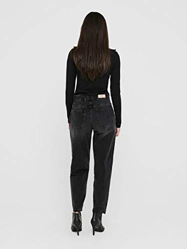 Only ONLTROY Life HW Carrot A DNM Jeans Dot Pantalón, Dark Grey Denim, L/32 para Mujer Only ONLTROY Life HW Carrot A DNM Jeans Dot Pantalón, Dark Grey Denim, L/32 para Mujer
