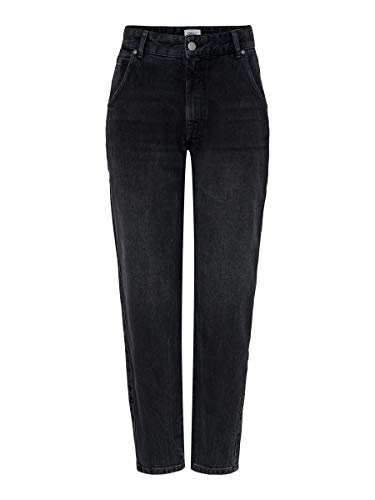 Only ONLTROY Life HW Carrot A DNM Jeans Dot Pantalón, Dark Grey Denim, M/32 para Mujer Only ONLTROY Life HW Carrot A DNM Jeans Dot Pantalón, Dark Grey Denim, M/32 para Mujer