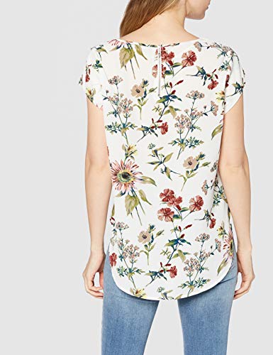 Only Onlvic SS AOP Top Noos Wvn Camiseta sin Mangas, Cloud Dancer/AOP:Botanical, 44 (Talla del Fabricante: 42.0) para Mujer