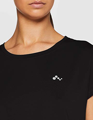 Only Onpaubree SS Loose Training tee-Opus Camisa Deportiva, Negro (Black Black), Small para Mujer