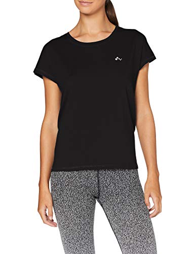 Only Onpaubree SS Loose Training tee-Opus Camisa Deportiva, Negro (Black Black), Small para Mujer