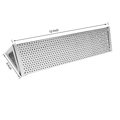 Onlyfire 30,5 cm Generador de ahumador de Tubo de pellets de Madera de Acero Inoxidable,Tubo de ahumador Triangular para Fumar en Caliente o en frío,Ahumado de Carne de Res, Cerdo, Pollo y Pescado Onlyfire 30,5 cm Generador de ahumador de Tubo de pellets de Madera de Acero Inoxidable,Tubo de ahumador Triangular para Fumar en Caliente o en frío,Ahumado de Carne de Res, Cerdo, Pollo y Pescado