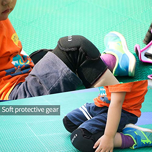 ONT Niños Manga de la Rodilla 1 Par Elástico Algodón Rodilleras para Niños Apoyo de Vendaje de Rodilla para Baile Deportivo Negro/M ONT Niños Manga de la Rodilla 1 Par Elástico Algodón Rodilleras para Niños Apoyo de Vendaje de Rodilla para Baile Deportivo Negro/M