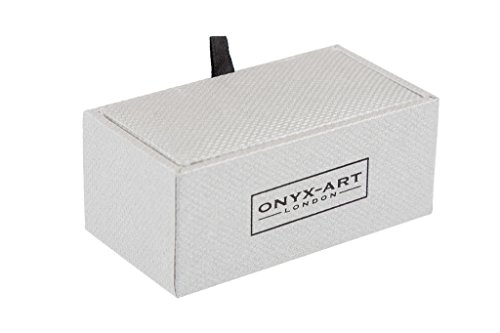 Onyx Art mancuerna de par - barco de vela en caja de regalo CK640 Onyx Art mancuerna de par - barco de vela en caja de regalo CK640