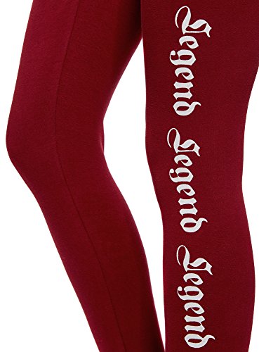 oodji Ultra Mujer Mallas de Punto con Estampado, Rojo, 38 oodji Ultra Mujer Mallas de Punto con Estampado, Rojo, 38