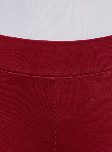 oodji Ultra Mujer Mallas de Punto con Estampado, Rojo, 38 oodji Ultra Mujer Mallas de Punto con Estampado, Rojo, 38
