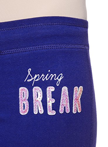 oodji Ultra Mujer Pantalones de Punto con Cordones, Azul, ES 42 / L oodji Ultra Mujer Pantalones de Punto con Cordones, Azul, ES 42 / L