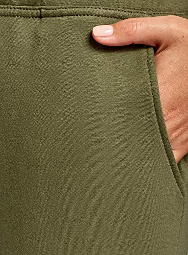 oodji Ultra Mujer Pantalones de Punto Deportivos, Verde, ES 36 / XS