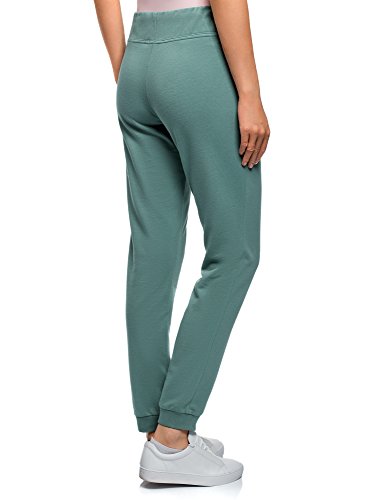 oodji Ultra Mujer Pantalones de Punto Deportivos, Verde, XS