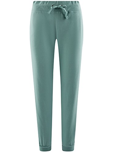 oodji Ultra Mujer Pantalones de Punto Deportivos, Verde, XS