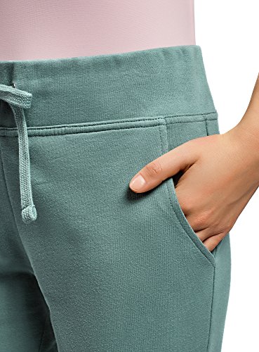 oodji Ultra Mujer Pantalones de Punto Deportivos, Verde, XS