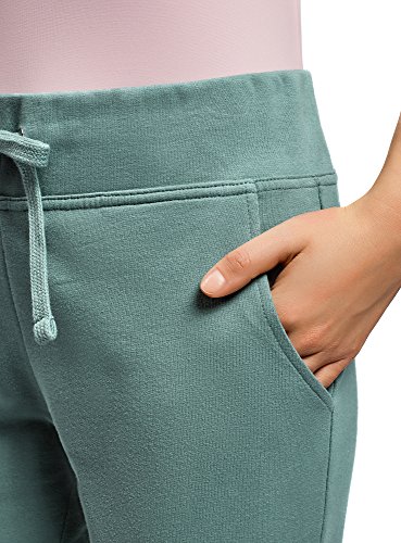 oodji Ultra Mujer Pantalones de Punto Deportivos, Verde, XS oodji Ultra Mujer Pantalones de Punto Deportivos, Verde, XS