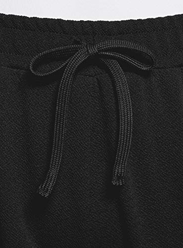 oodji Ultra Mujer Pantalones de Tejido Texturizado con Inserciones, Negro, ES 40 / M oodji Ultra Mujer Pantalones de Tejido Texturizado con Inserciones, Negro, ES 40 / M