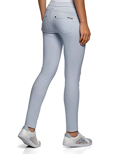 oodji Ultra Mujer Vaqueros CeƱidos BƔsicos, Azul, 27W / 32L oodji Ultra Mujer Vaqueros CeƱidos BƔsicos, Azul, 27W / 32L
