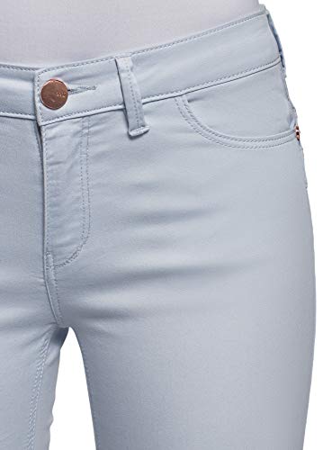 oodji Ultra Mujer Vaqueros CeƱidos BƔsicos, Azul, 27W / 32L oodji Ultra Mujer Vaqueros CeƱidos BƔsicos, Azul, 27W / 32L