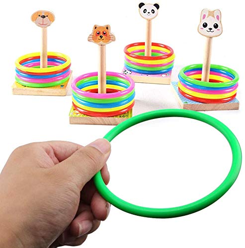 OOTSR 24 pz Anillo de plástico para Juego de Lanzamiento de Anillos, Juegos de práctica de Velocidad y Agilidad, Fiesta, Carnaval, Jardín, Jjuegos al Aire Libre (4 tamaños, 6 Colores) OOTSR 24 pz Anillo de plástico para Juego de Lanzamiento de Anillos, Juegos de práctica de Velocidad y Agilidad, Fiesta, Carnaval, Jardín, Jjuegos al Aire Libre (4 tamaños, 6 Colores)