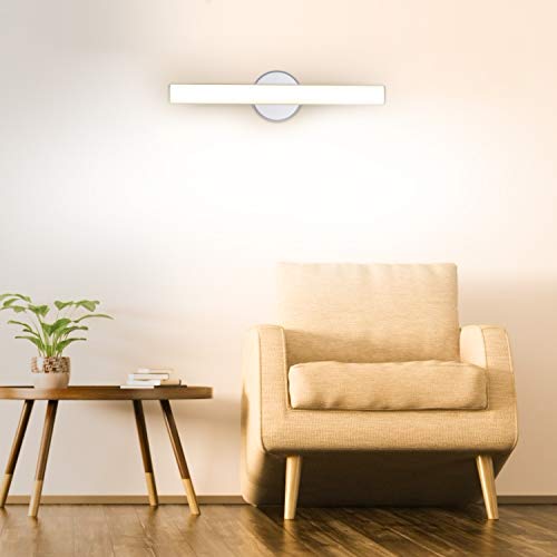 OOWOLF 12W Lámpara De Espejo LED, 44cm Luz De Espejo Baño Maquillaje 4000K Luz Natural Lámpara LED De Pared Aplique de Baño Para Muebles Aparato Montado En La Pared OOWOLF 12W Lámpara De Espejo LED, 44cm Luz De Espejo Baño Maquillaje 4000K Luz Natural Lámpara LED De Pared Aplique de Baño Para Muebles Aparato Montado En La Pared