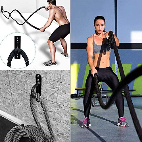 Opfree Battle Rope Wall Anchor, Sport Battle Rope Wall/Ceiling Mount Anchor, Battle Rope Wall Attachment, For Strength Training Systems, Yoga Swings Hammocks Punching Bag