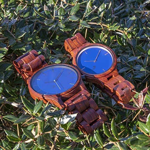 Opis UR-F1 (Sándalo Rojo) Reloj de Madera para Mujer/Reloj de Pulsera de Madera/Reloj Pulsera Vintage para Mujer Opis UR-F1 (Sándalo Rojo) Reloj de Madera para Mujer/Reloj de Pulsera de Madera/Reloj Pulsera Vintage para Mujer