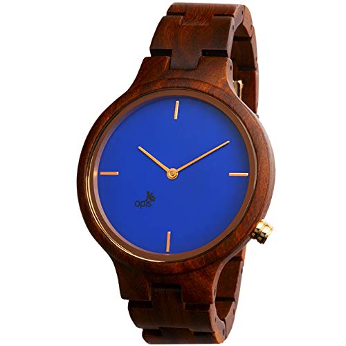 Opis UR-F1 (Sándalo Rojo) Reloj de Madera para Mujer/Reloj de Pulsera de Madera/Reloj Pulsera Vintage para Mujer