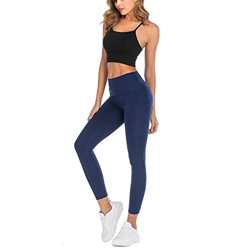 OPNIGHDYMD Pantalones de Yoga, Leggings Deportivos para Mujeres, Pantalones de Yoga de Movimiento Ajustado (Color : Navy Blue, Size : L) OPNIGHDYMD Pantalones de Yoga, Leggings Deportivos para Mujeres, Pantalones de Yoga de Movimiento Ajustado (Color : Navy Blue, Size : L)