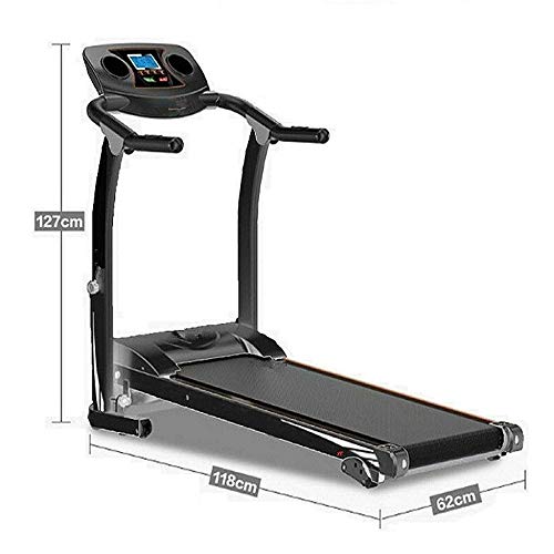 OPNIGHDYMD Plegable Treadmill，Running Máquina para el hogar y la Oficina, Pantalla LCD (Color : Red)