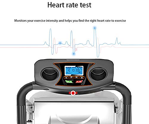 OPNIGHDYMD Plegable Treadmill，Running Máquina para el hogar y la Oficina, Pantalla LCD (Color : Red)