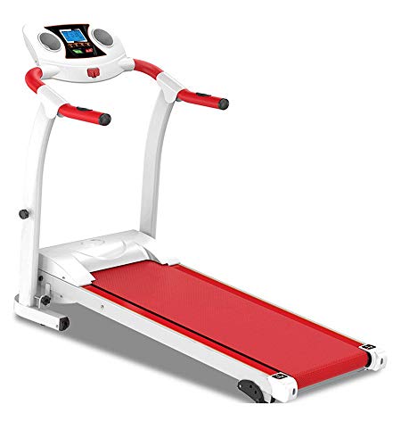 OPNIGHDYMD Plegable Treadmill，Running Máquina para el hogar y la Oficina, Pantalla LCD (Color : Red)