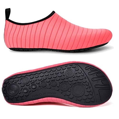 OPNIGHDYMD Zapatos de Yoga Transpirable Tela Piscina de Agua Blanda (Color: Rosa Tamaño: 36) (Color : Pink)