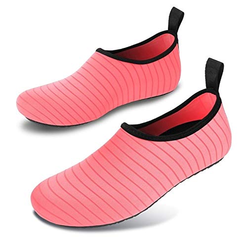 OPNIGHDYMD Zapatos de Yoga Transpirable Tela Piscina de Agua Blanda (Color: Rosa Tamaño: 36) (Color : Pink)