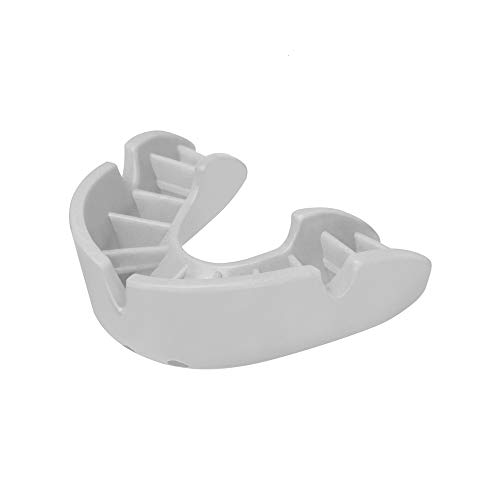 OPRO Protector bucal de Rugby Self-Fit Bronze - Protector bucal - para Baloncesto, Hockey, Artes Marciales Mixtas (Blanco, Adulto) OPRO Protector bucal de Rugby Self-Fit Bronze - Protector bucal - para Baloncesto, Hockey, Artes Marciales Mixtas (Blanco, Adulto)