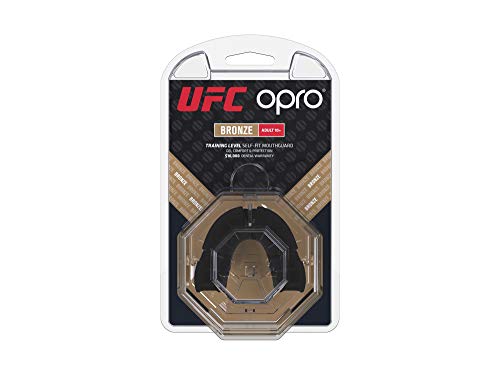 OPRO Protector bucal UFC Adulto para MMA, Boxeo, BJJ, Karate y Otros Deportes de Combate - 18 Meses de garantía Dental (Negro, Nivel de Protección: Bronce) OPRO Protector bucal UFC Adulto para MMA, Boxeo, BJJ, Karate y Otros Deportes de Combate - 18 Meses de garantía Dental (Negro, Nivel de Protección: Bronce)
