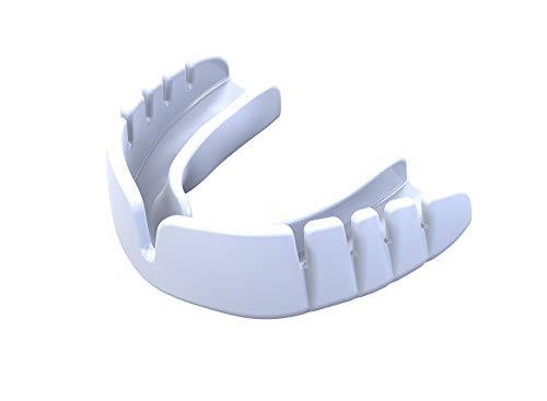 OPRO Rugby Protector Bucal para Adultos Snap-Fit Colocación instantánea - para Rugby, Hockey, Boxeo, Lacrosse, fútbol Americano, Baloncesto y más - Fabricado en Reino Unido (Blanco) OPRO Rugby Protector Bucal para Adultos Snap-Fit Colocación instantánea - para Rugby, Hockey, Boxeo, Lacrosse, fútbol Americano, Baloncesto y más - Fabricado en Reino Unido (Blanco)