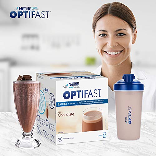 OPTIFAST Batido Chocolate. Estuche de 12 sobres de 55g