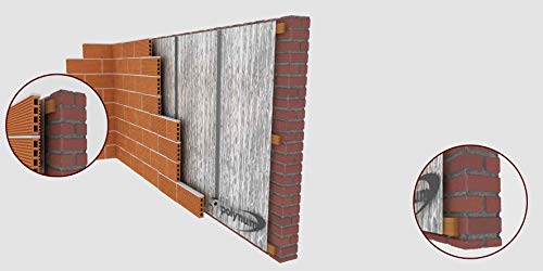 Optimer System - Aislamiento Termico Aluminio Reflexivo multicapa de burbujas de aire - Rollo aislante termico de 42 m², para techo, pared y fachada - RF2
