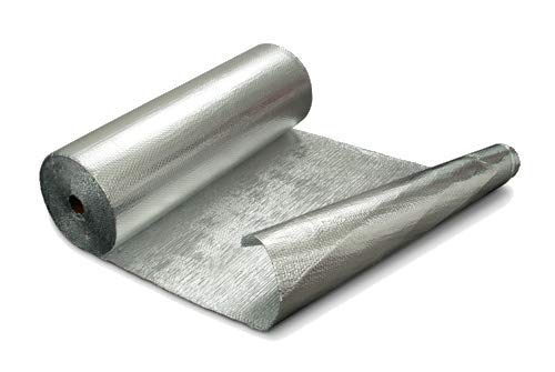 Optimer System - Aislamiento Termico Aluminio Reflexivo multicapa de burbujas de aire - Rollo aislante termico de 42 m², para techo, pared y fachada - RF2 Optimer System - Aislamiento Termico Aluminio Reflexivo multicapa de burbujas de aire - Rollo aislante termico de 42 m², para techo, pared y fachada - RF2
