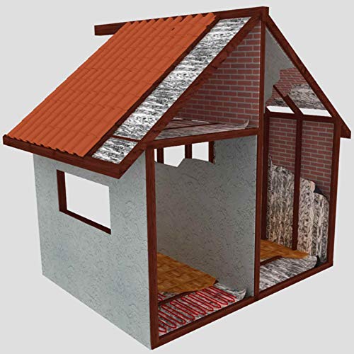 Optimer System - Aislamiento Termico Aluminio Reflexivo multicapa de burbujas de aire - Rollo aislante termico de 42 m², para techo, pared y fachada - RF2 Optimer System - Aislamiento Termico Aluminio Reflexivo multicapa de burbujas de aire - Rollo aislante termico de 42 m², para techo, pared y fachada - RF2