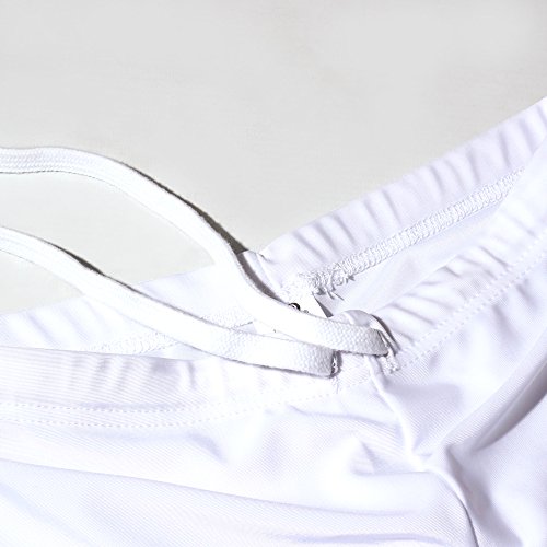 OPTIMUM Pantalones Cortos Junior Multi-X Lycra, Blanco, Grande, Unisex-Youth, White, Large