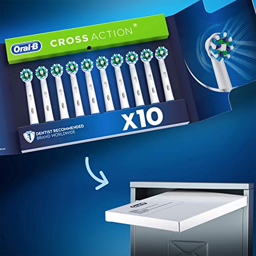 Oral-B Cabezales De Recambio Crossaction, Tamaño Del Buzón, Pack de 8+2 Unidades Oral-B Cabezales De Recambio Crossaction, Tamaño Del Buzón, Pack de 8+2 Unidades