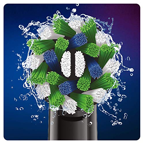 Oral-B CrossAction - Cabezales de repuesto para cepillo de dientes eléctrico, edición negra, con tecnología CleanMaximiser, paquete de 3 unidades Oral-B CrossAction - Cabezales de repuesto para cepillo de dientes eléctrico, edición negra, con tecnología CleanMaximiser, paquete de 3 unidades
