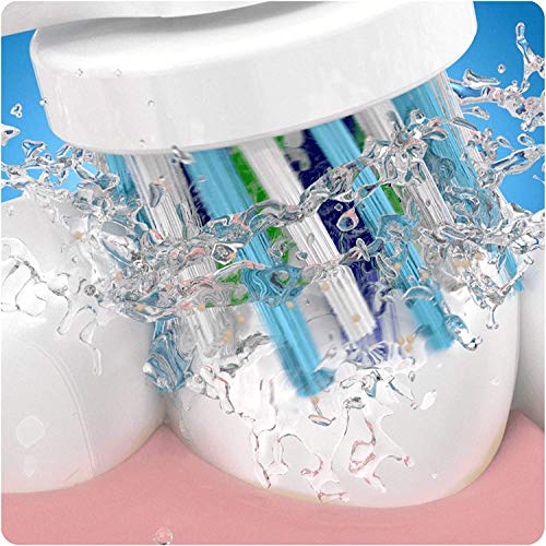 Oral-B CrossAction Pack, Cabezales 4 para cepillo eléctrico, cabezal redondeado para limpiar diente por diente Oral-B CrossAction Pack, Cabezales 4 para cepillo eléctrico, cabezal redondeado para limpiar diente por diente