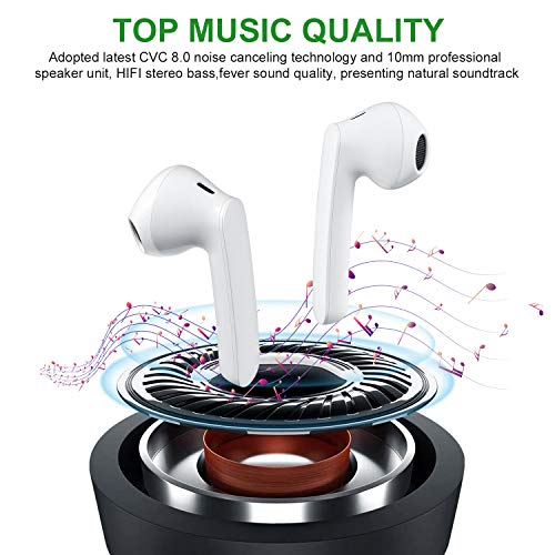 Orangeck Auriculares Bluetooth 5.0 Auricular Inalámbrico CVC 8.0 Reducción de Ruido In-Ear Auriculares Inalámbricos HIFI Stereo Sport Auricular IPX7 Impermeable Control Táctil con Mic para Smartphone Orangeck Auriculares Bluetooth 5.0 Auricular Inalámbrico CVC 8.0 Reducción de Ruido In-Ear Auriculares Inalámbricos HIFI Stereo Sport Auricular IPX7 Impermeable Control Táctil con Mic para Smartphone