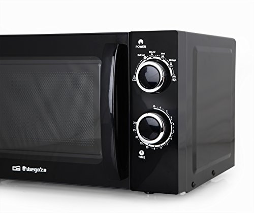 Orbegozo MI 2017 - Microondas sin grill (700 W de potencia, 20 L, 6 niveles de funcionamiento), color negro