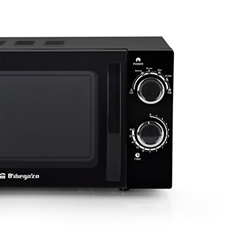 Orbegozo MI 2017 - Microondas sin grill (700 W de potencia, 20 L, 6 niveles de funcionamiento), color negro