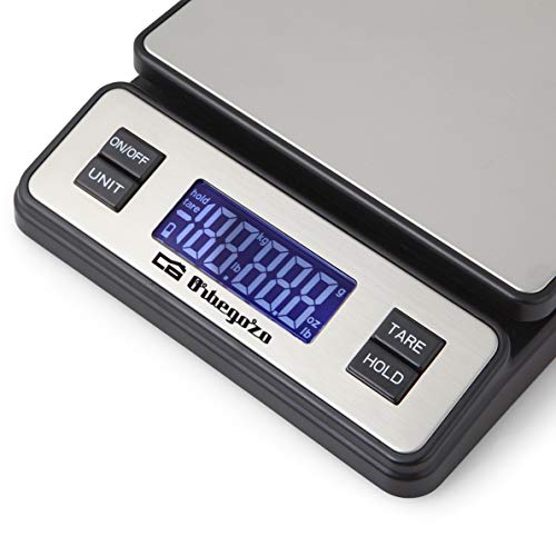 Orbegozo PC 3100 - Báscula cocina digital, gran capacidad hasta 40 Kg, superficie INOX, escalado 2 g, pantalla LCD Orbegozo PC 3100 - Báscula cocina digital, gran capacidad hasta 40 Kg, superficie INOX, escalado 2 g, pantalla LCD