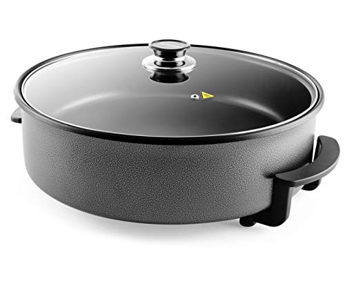 Orbegozo PZ 8100 - Olla Eléctrica con Tapa de Cristal, Revestimiento Antiadherente, Termostato Regulable, 40 cm Diámetro, 1500 W Orbegozo PZ 8100 - Olla Eléctrica con Tapa de Cristal, Revestimiento Antiadherente, Termostato Regulable, 40 cm Diámetro, 1500 W