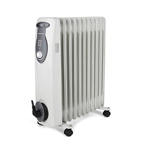 Orbegozo RA 2500 E, Radiador de Aceite, Construcción Modular de 11 Elementos, 2500 W, Blanco Orbegozo RA 2500 E, Radiador de Aceite, Construcción Modular de 11 Elementos, 2500 W, Blanco