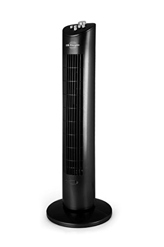 Orbegozo TW 0800 Ventilador de Torre con Temporizador, Bandeja para Esencias, 3 Velocidades, Movimiento Oscilante y 60W, 60 W, 200 Decibelios, Multicolor