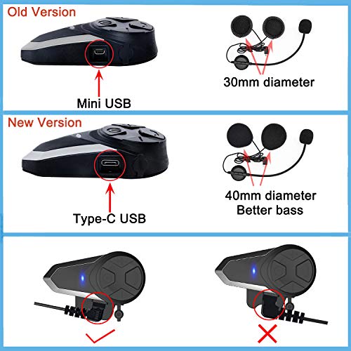 Oreillette Bluetooth pour Moto, Thokwok Kit Main Libre Moto 2 x BT-S3 Intercom Moto Bluetooth Casque pour Ski 1000m Interphone Sans Fil Oreillette Bluetooth pour Moto, Thokwok Kit Main Libre Moto 2 x BT-S3 Intercom Moto Bluetooth Casque pour Ski 1000m Interphone Sans Fil